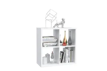 Singleton Bogreol 73 cm i Malet Træ - Hvid - Opbevaring - Hylder & Reoler - Bogreol