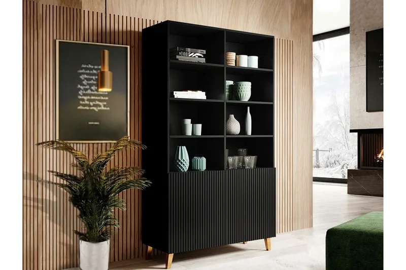 Strontian Bokhylla 101x40 cm Scandinavian Choice Black - Opbevaring - Hylder & Reoler - Bogreol