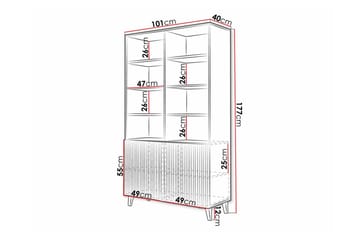 Strontian Bokhylla 101x40 cm Scandinavian Choice White - Opbevaring - Hylder & Reoler - Bogreol