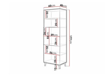 Strontian Bokhylla 60x40 cm Scandinavian Choice Graphite - Opbevaring - Hylder & Reoler - Bogreol