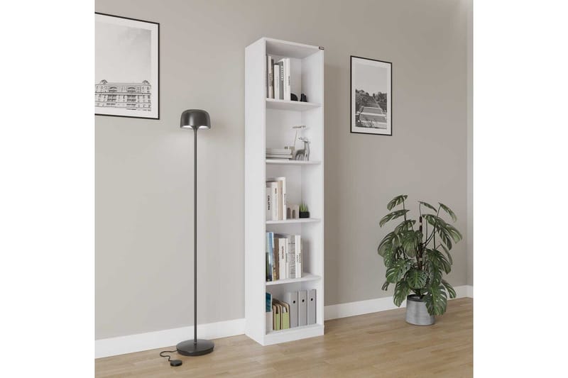 Bogreol Ticoman Hvid - Hvid - Opbevaring - Hylder & Reoler - Bogreol