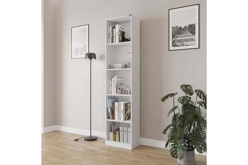 Bogreol Ticoman Hvid - Hvid - Opbevaring - Hylder & Reoler - Bogreol