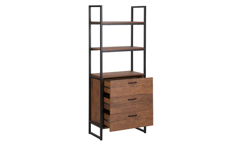Tifton Bogreol 61 cm i Mørkt Træ - Brun - Opbevaring - Hylder & Reoler - Bogreol
