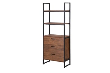 Tifton Bogreol 61 cm i Mørkt Træ - Brun - Opbevaring - Hylder & Reoler - Bogreol