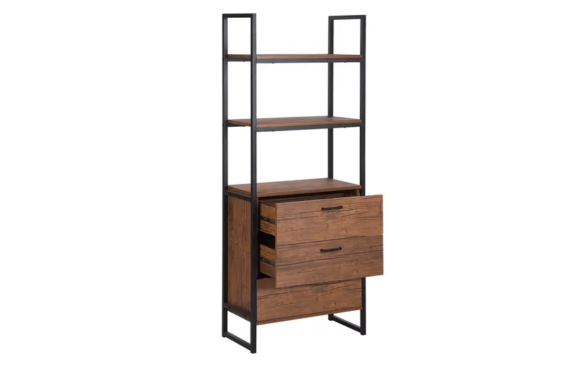 Tifton Bogreol 61 cm i Mørkt Træ - Brun - Opbevaring - Hylder & Reoler - Bogreol