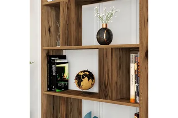 Timiza Reol 90 cm med 5 Hylder i Valnød - Brun - Opbevaring - Hylder & Reoler - Bogreol