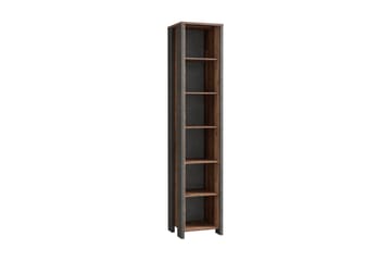 Torelles Bogreol 41,6 cm i Mørkt Træ - Betongrå - Opbevaring - Hylder & Reoler - Bogreol