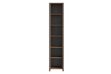 Torelles Bogreol 41,6 cm i Mørkt Træ - Betongrå - Opbevaring - Hylder & Reoler - Bogreol