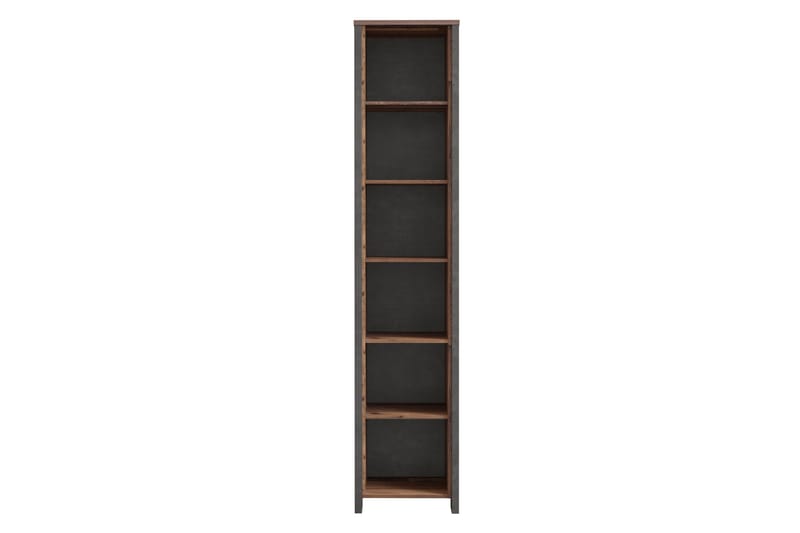Torelles Bogreol 41,6 cm i Mørkt Træ - Betongrå - Opbevaring - Hylder & Reoler - Bogreol