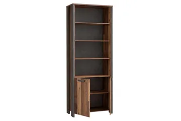 Torelles Bogreol 87x220 cm - Brun/Grå - Opbevaring - Hylder & Reoler - Bogreol