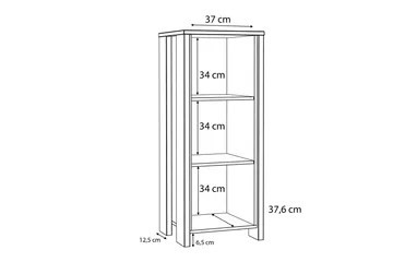 Torelles Reol 47x115 cm - Brun / grå - Opbevaring - Hylder & Reoler - Bogreol