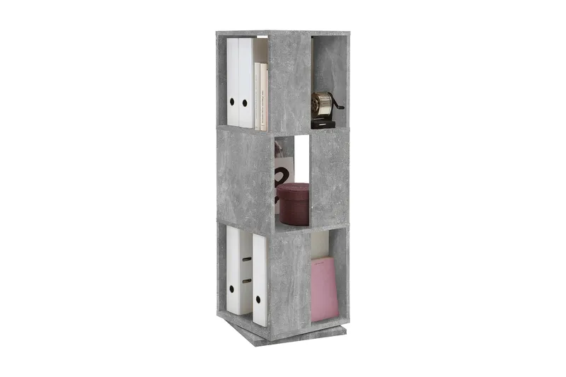 Tower Drejelig Bogreol 34 cm i Træ, Grå