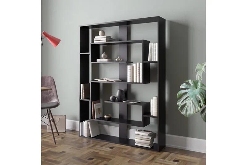 Tuskan Bogreol 120 cm - Sort - Opbevaring - Hylder & Reoler - Bogreol