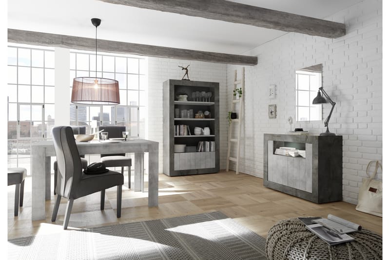Urbino Bogreol 110 cm - Grå - Opbevaring - Hylder & Reoler - Bogreol