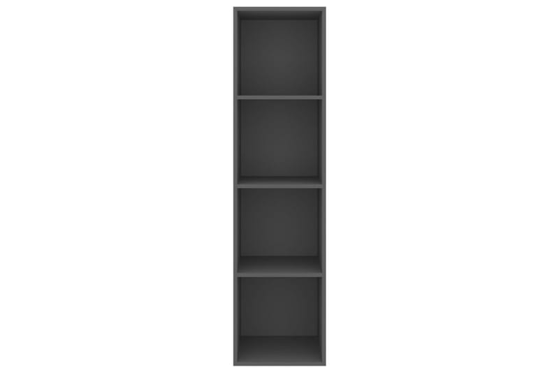 væghængt reol 37x37x142,5 cm spånplade grå - Grå - Opbevaring - Hylder & Reoler - Bogreol