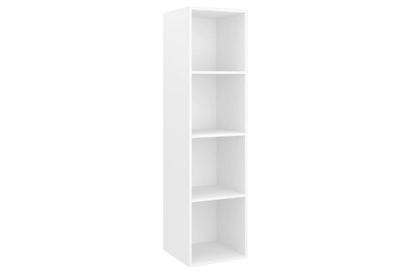 væghængt reol 37x37x142,5 cm spånplade hvid - Hvid - Opbevaring - Hylder & Reoler - Bogreol
