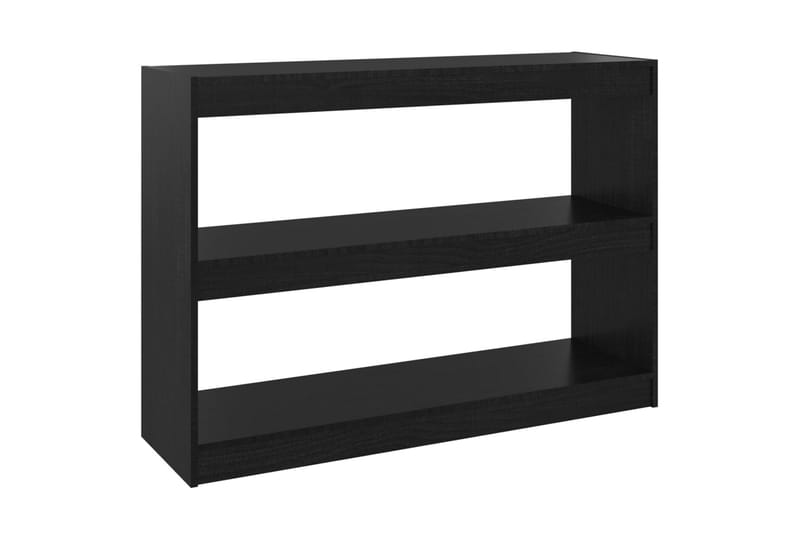 bogreol/rumdeler 100x30x71,5 cm fyrretræ sort - Sort - Opbevaring - Hylder & Reoler - Bogreol