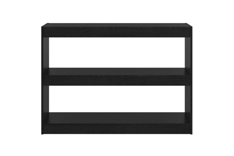 bogreol/rumdeler 100x30x71,5 cm fyrretræ sort - Sort - Opbevaring - Hylder & Reoler - Bogreol
