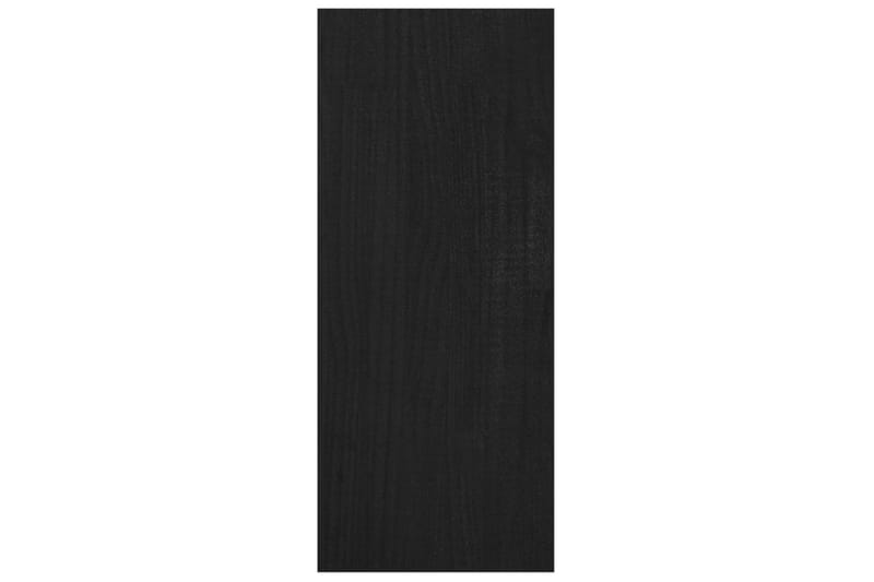 bogreol/rumdeler 100x30x71,5 cm fyrretræ sort - Sort - Bogreol