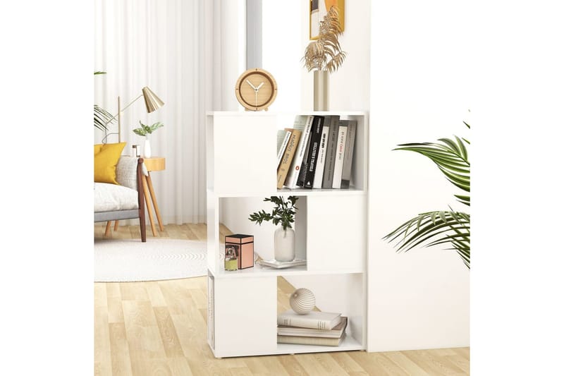 bogreol/rumdeler 60x24x94 cm spånplade hvid - Hvid - Opbevaring - Hylder & Reoler - Bogreol