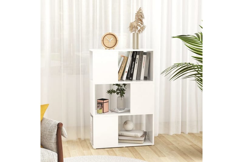 bogreol/rumdeler 60x24x94 cm spånplade hvid - Hvid - Opbevaring - Hylder & Reoler - Bogreol