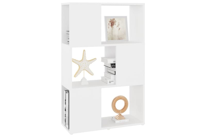 bogreol/rumdeler 60x24x94 cm spånplade hvid - Hvid - Opbevaring - Hylder & Reoler - Bogreol