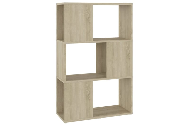 bogreol/rumdeler 60x24x94 cm spånplade sonoma-eg - Brun - Opbevaring - Hylder & Reoler - Bogreol