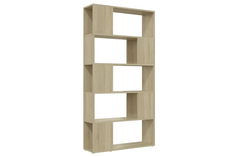 bogreol/rumdeler 80 x 24 x 155 cm spånplade sonoma-eg - Brun - Opbevaring - Hylder & Reoler - Bogreol