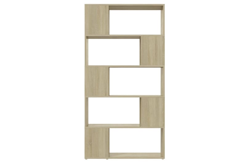 bogreol/rumdeler 80 x 24 x 155 cm spånplade sonoma-eg - Brun - Opbevaring - Hylder & Reoler - Bogreol