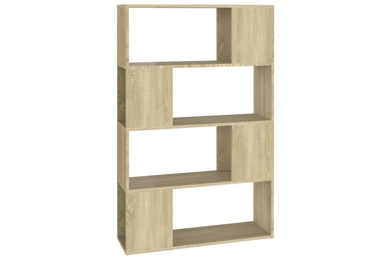 bogreol/rumdeler 80x24x124,5 cm spånplade sonoma-eg - Brun - Opbevaring - Hylder & Reoler - Bogreol