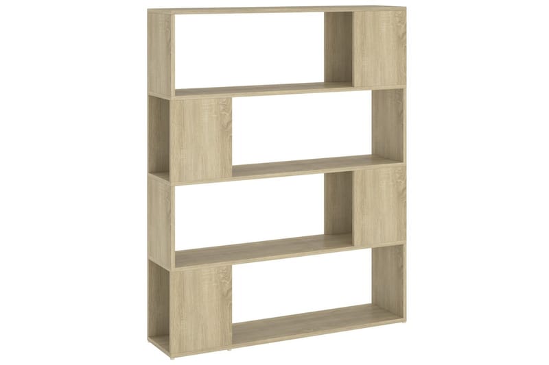 bogskab/rumdeler 100x24x124 cm spånplade sonoma-eg - Brun - Opbevaring - Hylder & Reoler - Bogreol