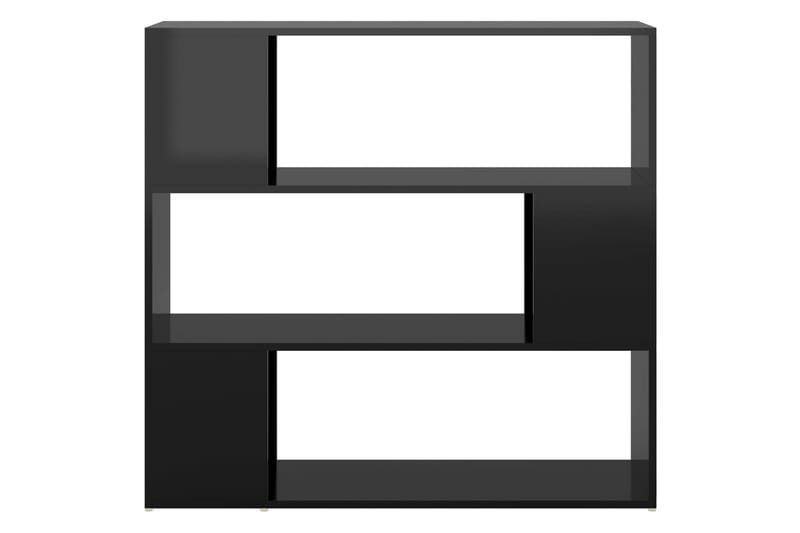 bogskab/rumdeler 100x24x94 cm spånplade sort højglans - Sort - Opbevaring - Hylder & Reoler - Bogreol