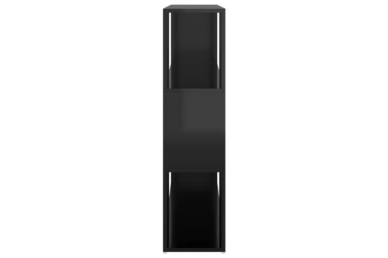 bogskab/rumdeler 100x24x94 cm spånplade sort højglans - Sort - Opbevaring - Hylder & Reoler - Bogreol