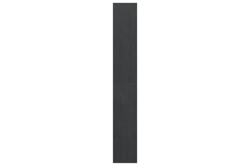 bogskab/rumdeler 100x30x200 cm massivt fyrretræ grå - Grå - Bogreol