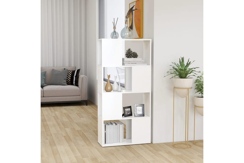 bogskab/rumdeler 60x24x124,5 cm spånplade hvid - Hvid - Opbevaring - Hylder & Reoler - Bogreol
