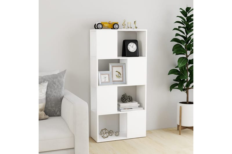 bogskab/rumdeler 60x24x124,5 cm spånplade hvid - Hvid - Opbevaring - Hylder & Reoler - Bogreol
