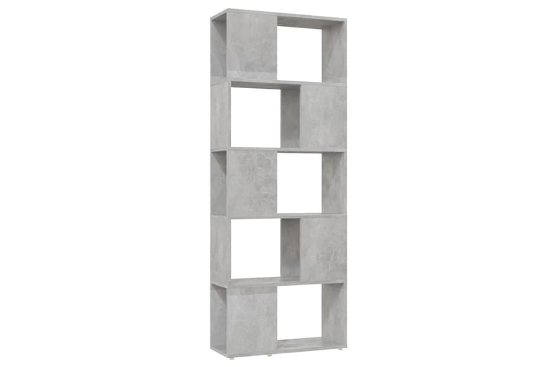 bogskab/rumdeler 60x24x155 cm spånplade betongrå - Grå - Opbevaring - Hylder & Reoler - Bogreol