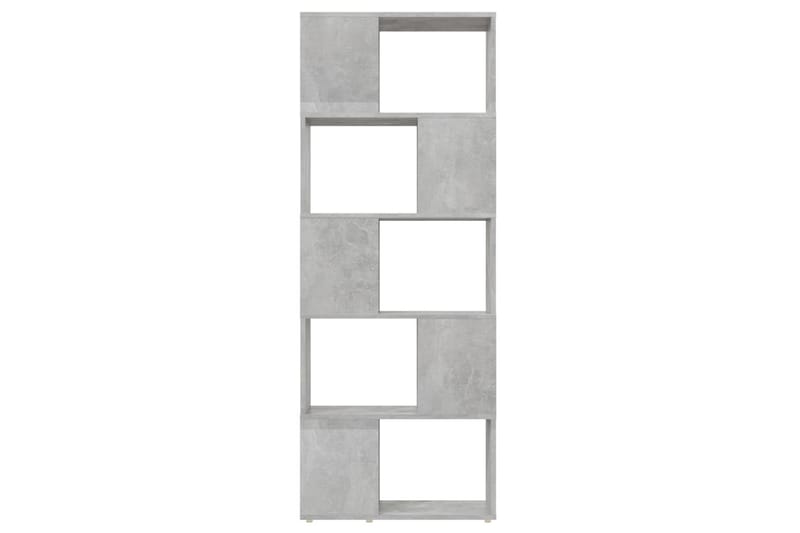 bogskab/rumdeler 60x24x155 cm spånplade betongrå - Grå - Opbevaring - Hylder & Reoler - Bogreol