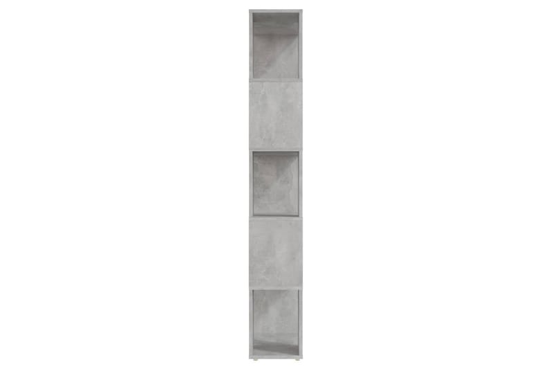 bogskab/rumdeler 60x24x155 cm spånplade betongrå - Grå - Opbevaring - Hylder & Reoler - Bogreol