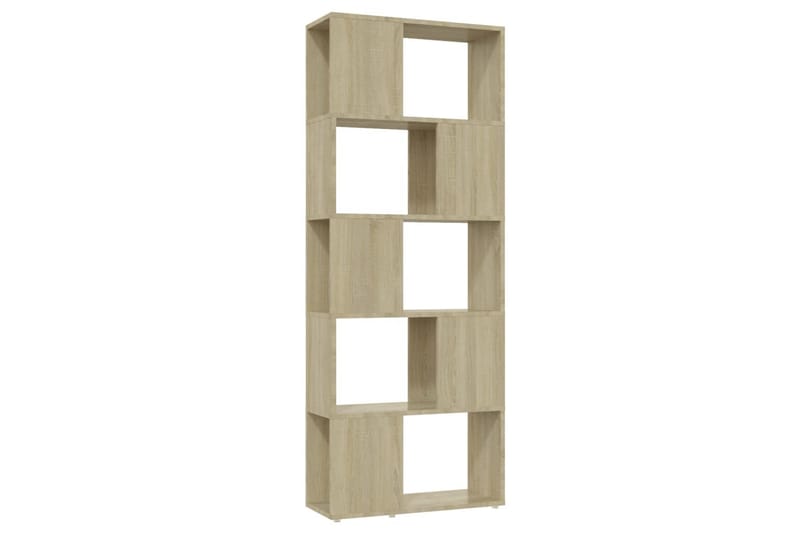 bogskab/rumdeler 60x24x155 cm spånplade sonoma-eg - Brun - Opbevaring - Hylder & Reoler - Bogreol