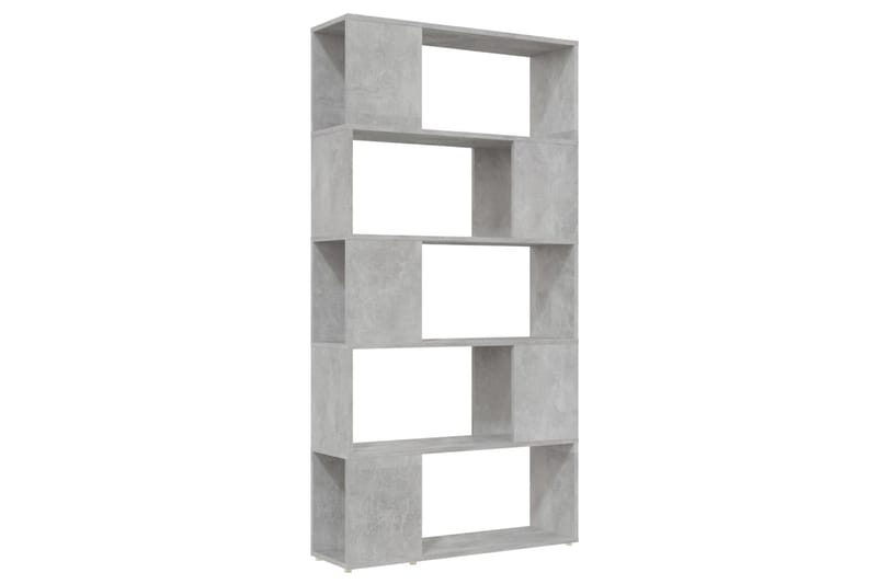bogskab/rumdeler 80x24x155 cm spånplade betongrå - Grå - Opbevaring - Hylder & Reoler - Bogreol