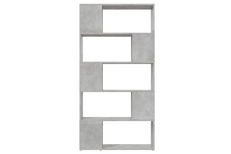bogskab/rumdeler 80x24x155 cm spånplade betongrå - Grå - Opbevaring - Hylder & Reoler - Bogreol