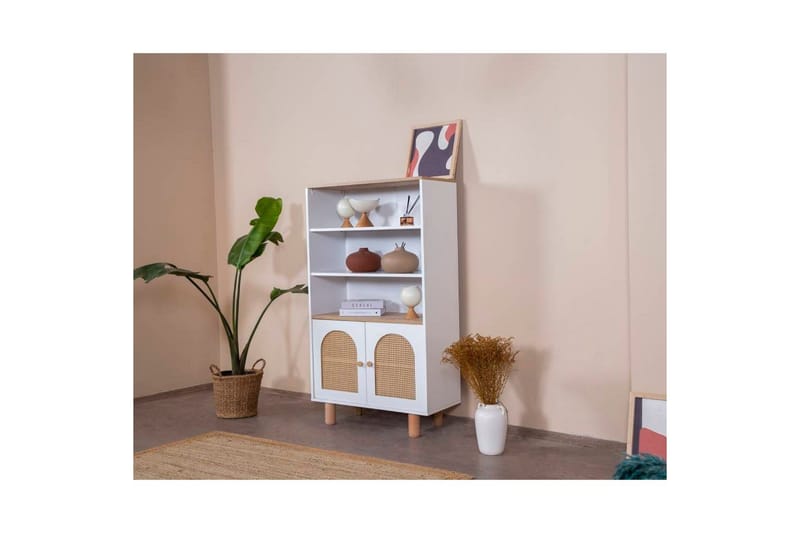 Bohem Bogreol 90 cm i Eg - Hvid - Opbevaring - Hylder & Reoler - Bogreol
