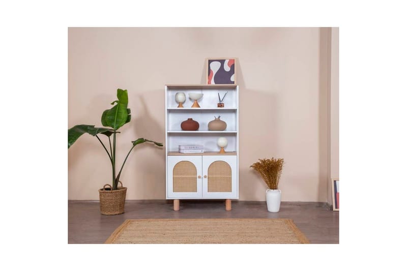 Bohem Bogreol 90 cm i Eg - Hvid - Opbevaring - Hylder & Reoler - Bogreol