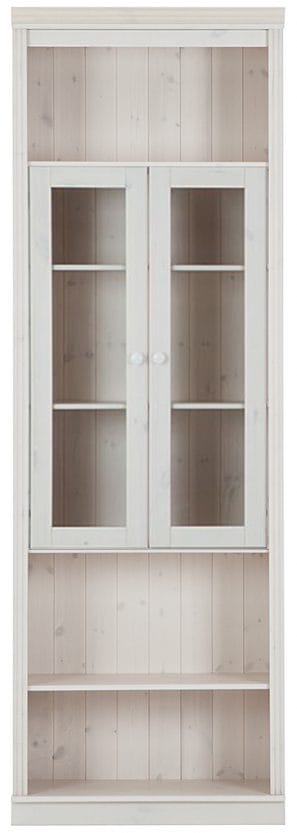 Bokhylla Loft24 Hvid Glas - Hvid - Opbevaring - Hylder & Reoler - Bogreol