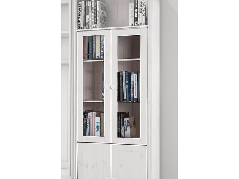 Bokhylla Loft24 Hvid Glas - Hvid - Opbevaring - Hylder & Reoler - Bogreol
