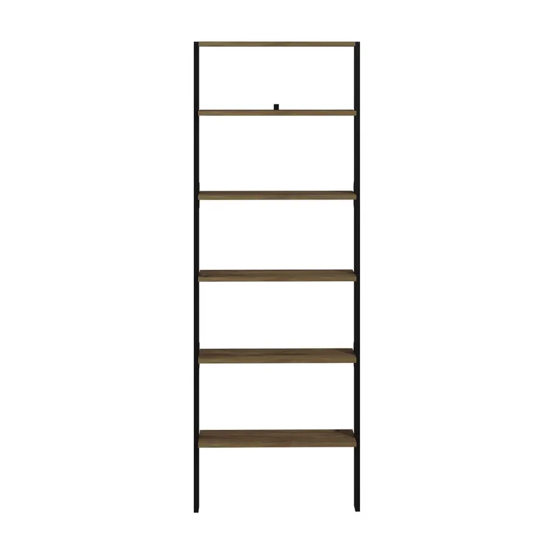 Branik Bogreol 61x180x25 cm - Antracit og antik valnød - Opbevaring - Hylder & Reoler - Bogreol