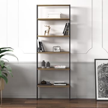 Branik Bogreol 61x180x25 cm - Antracit/Antik valnød - Opbevaring - Hylder & Reoler - Bogreol