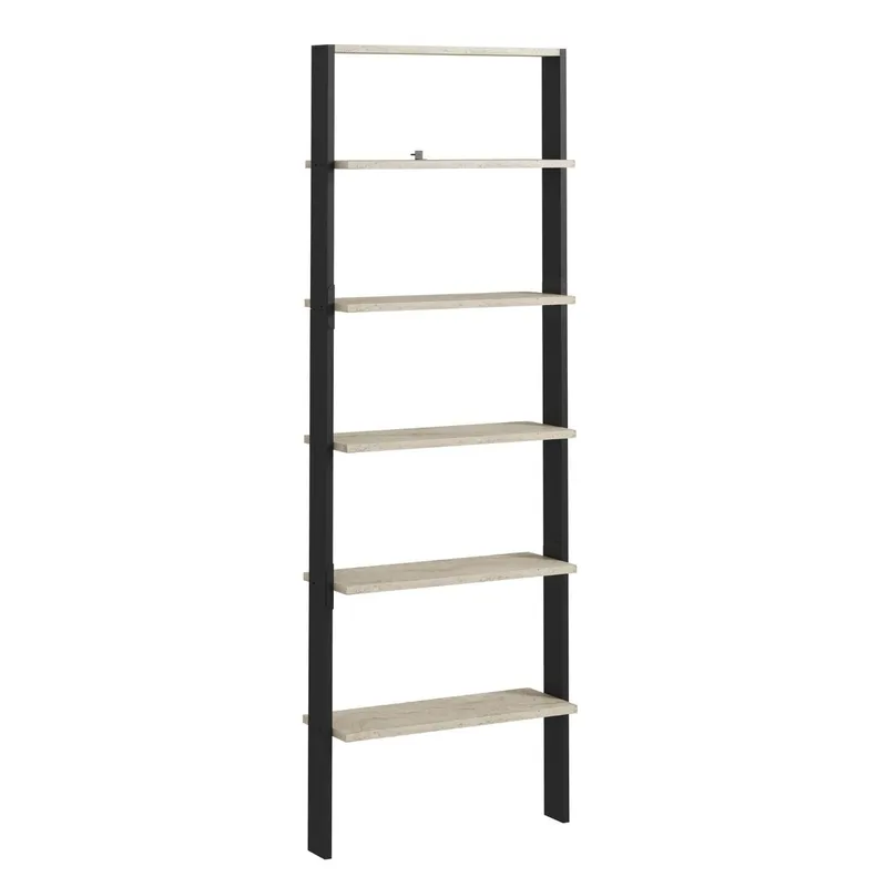 Branik Bogreol 61x180x25 cm - Travertine og Anthracite - Opbevaring - Hylder & Reoler - Bogreol