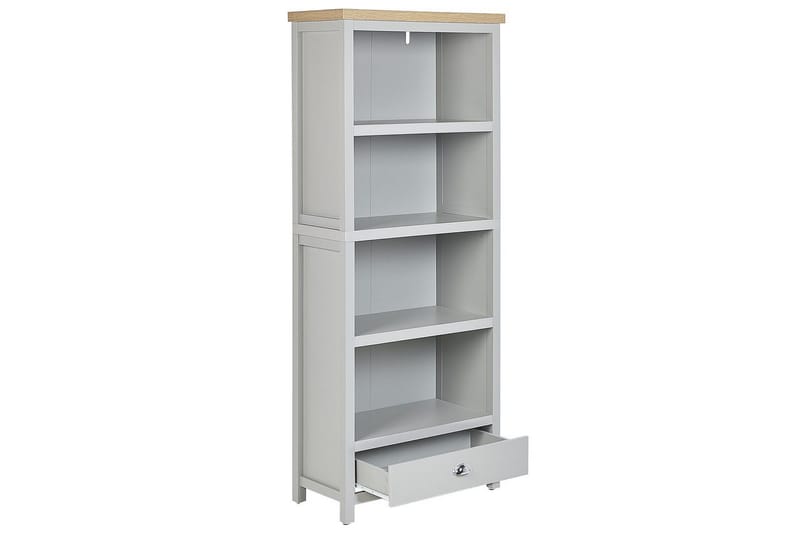 Clio Bogreol med 4 Hylder 72 cm i Malet Træ - Lysegrå - Opbevaring - Hylder & Reoler - Bogreol
